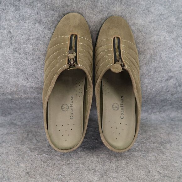 Cole Haan Shoes Women 8 Mule Slip On Comfort Leather Zip Waterproof Fashion Clog - Picture 6 of 15
